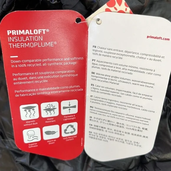 Free People Right Trek Backpack Puffer Size Large Full Zipper Hooded Size L NWT